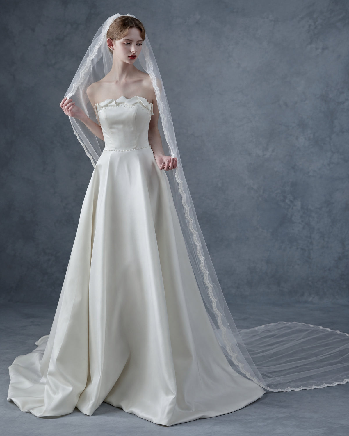 Chantilly Lace Edge Bridal Veil