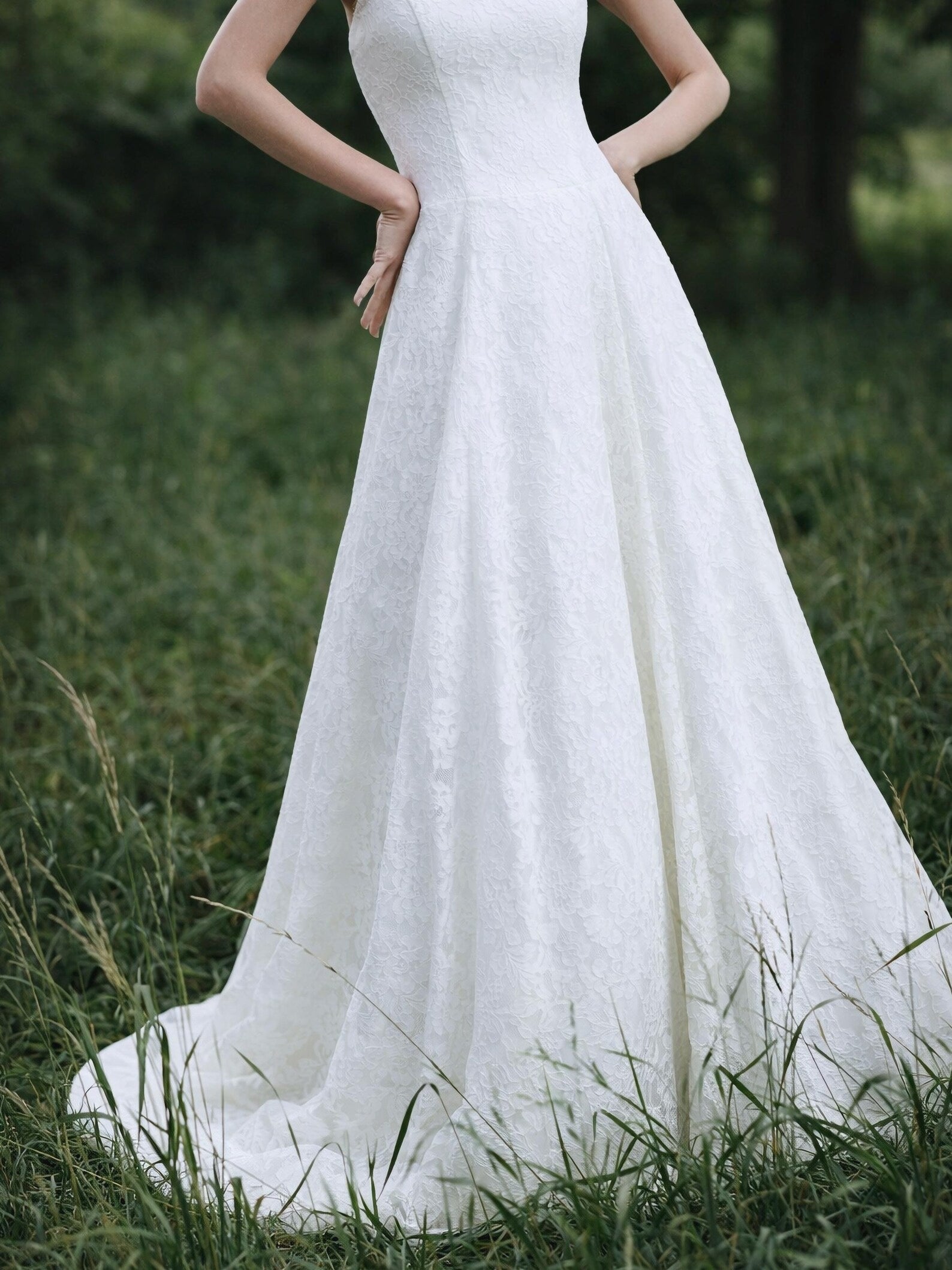 Strapless Lace Wedding Dress