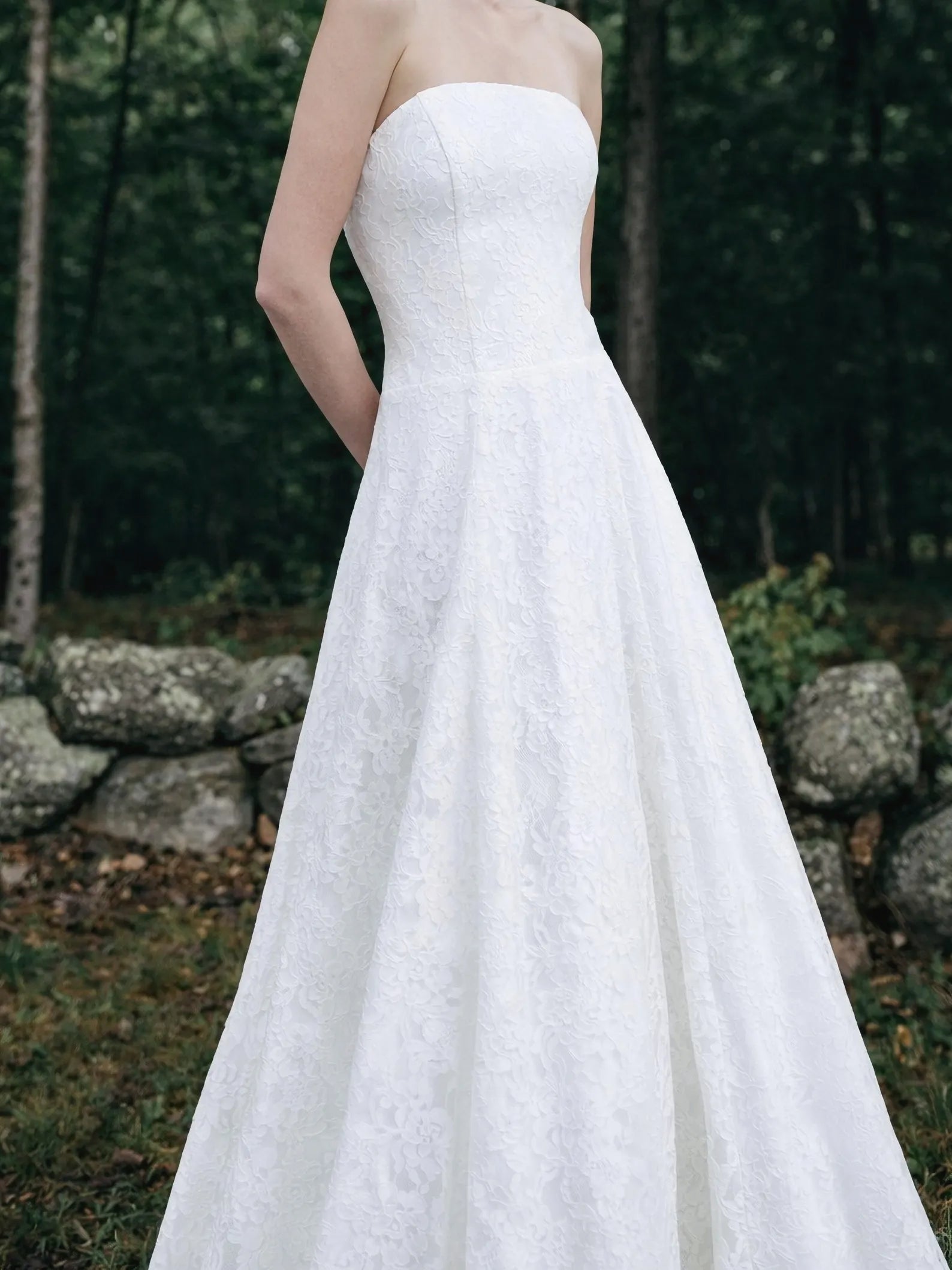 Strapless Lace Wedding Dress