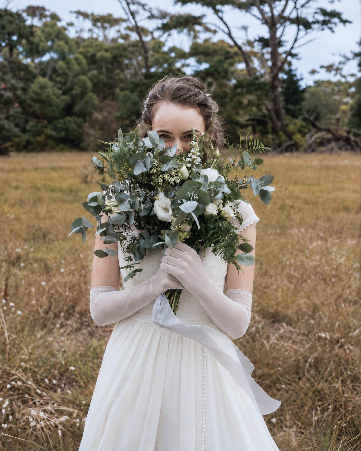Tulle Bridal Gloves