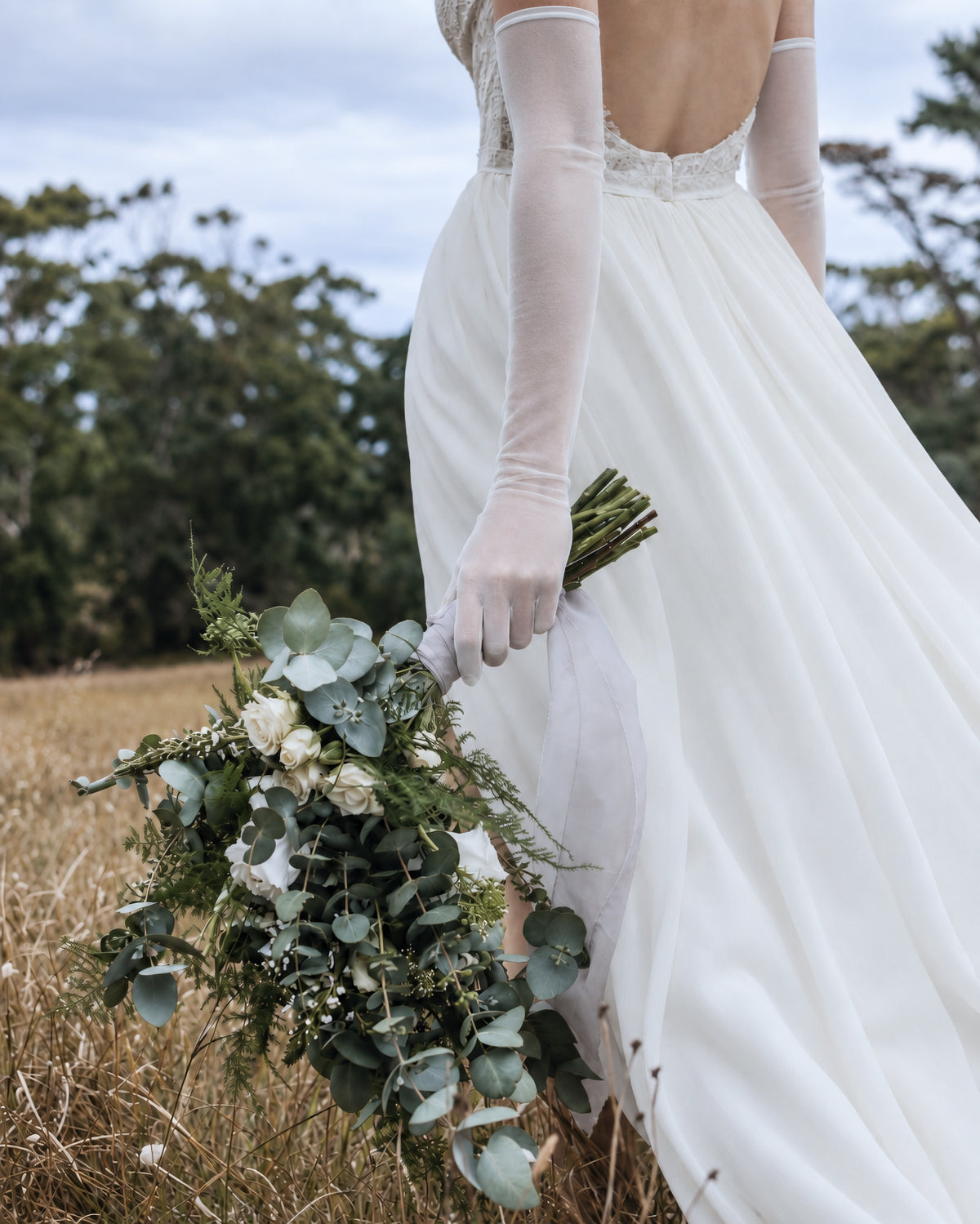 Tulle Bridal Gloves