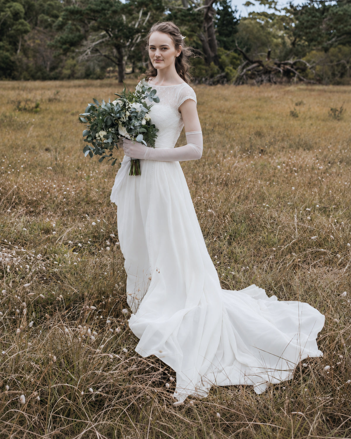 Tulle Bridal Gloves