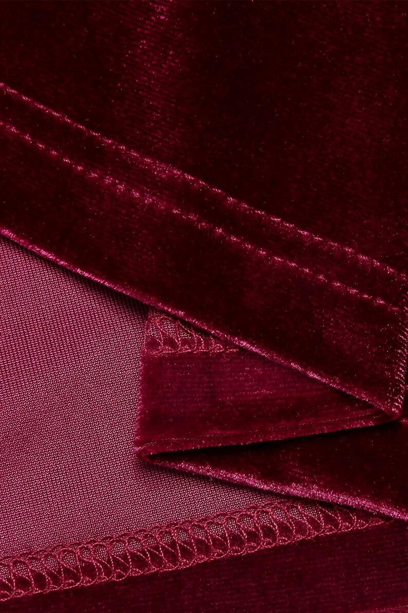 Strapless Velvet Dress