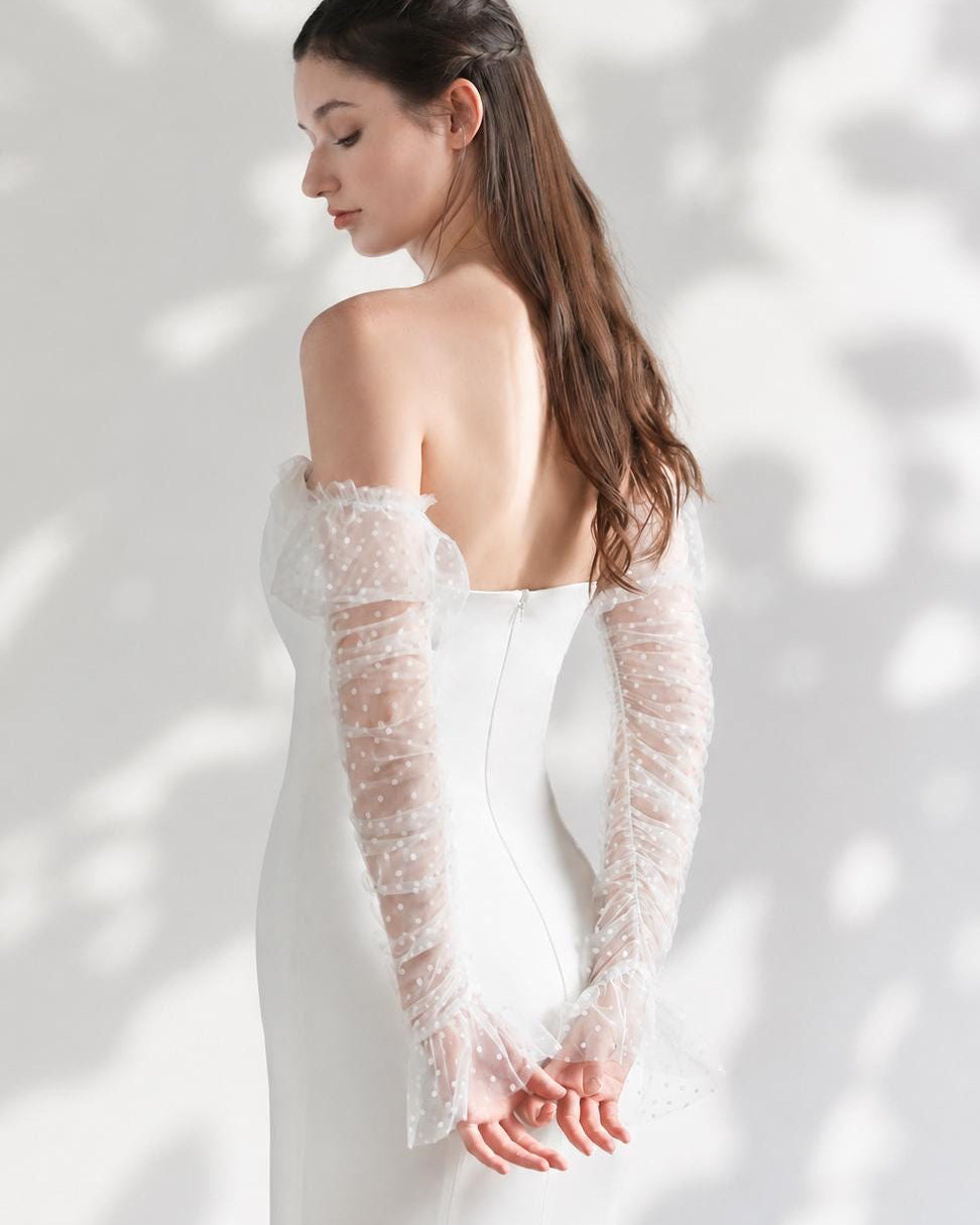 Tulle Wedding Gloves