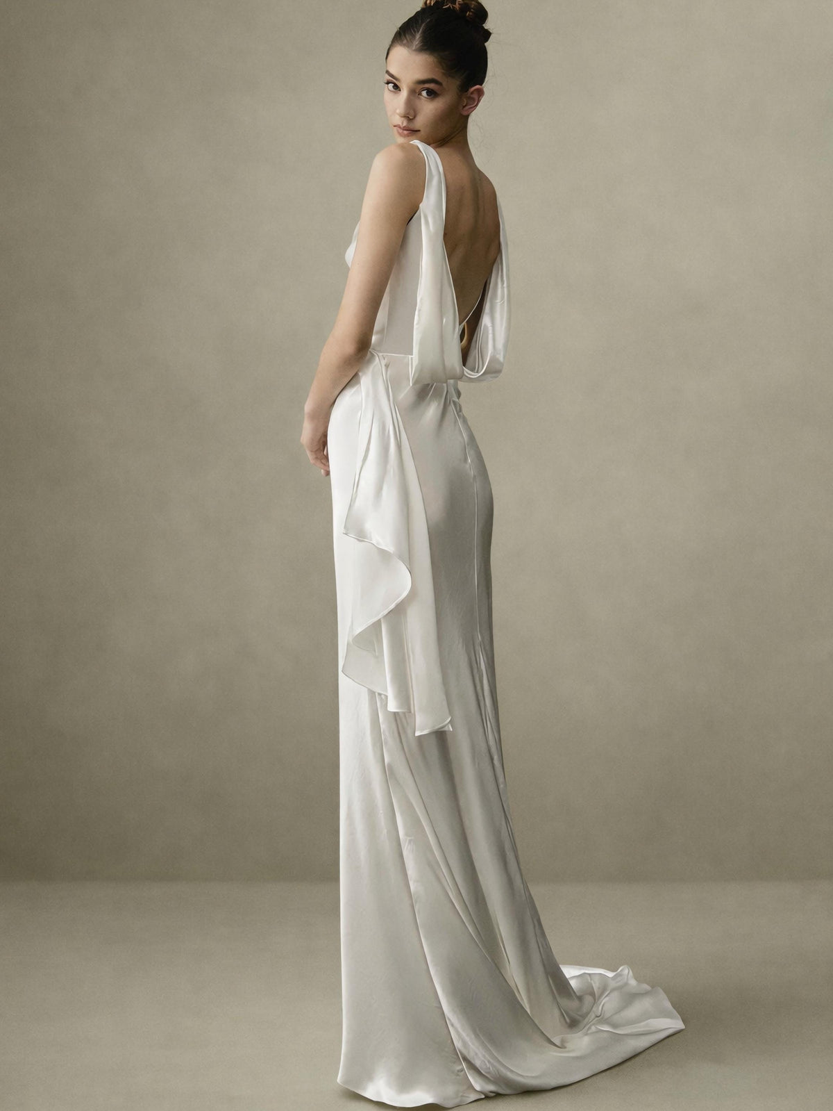 Satin Elopement Wedding Dress