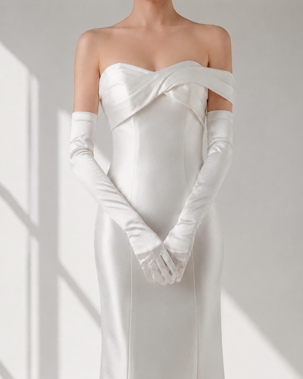 Satin Bridal Gloves