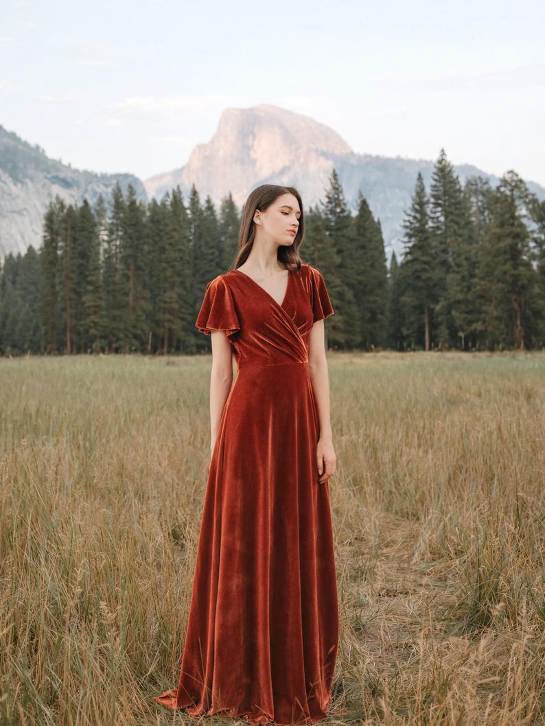 Short Sleeve Velvet Dress