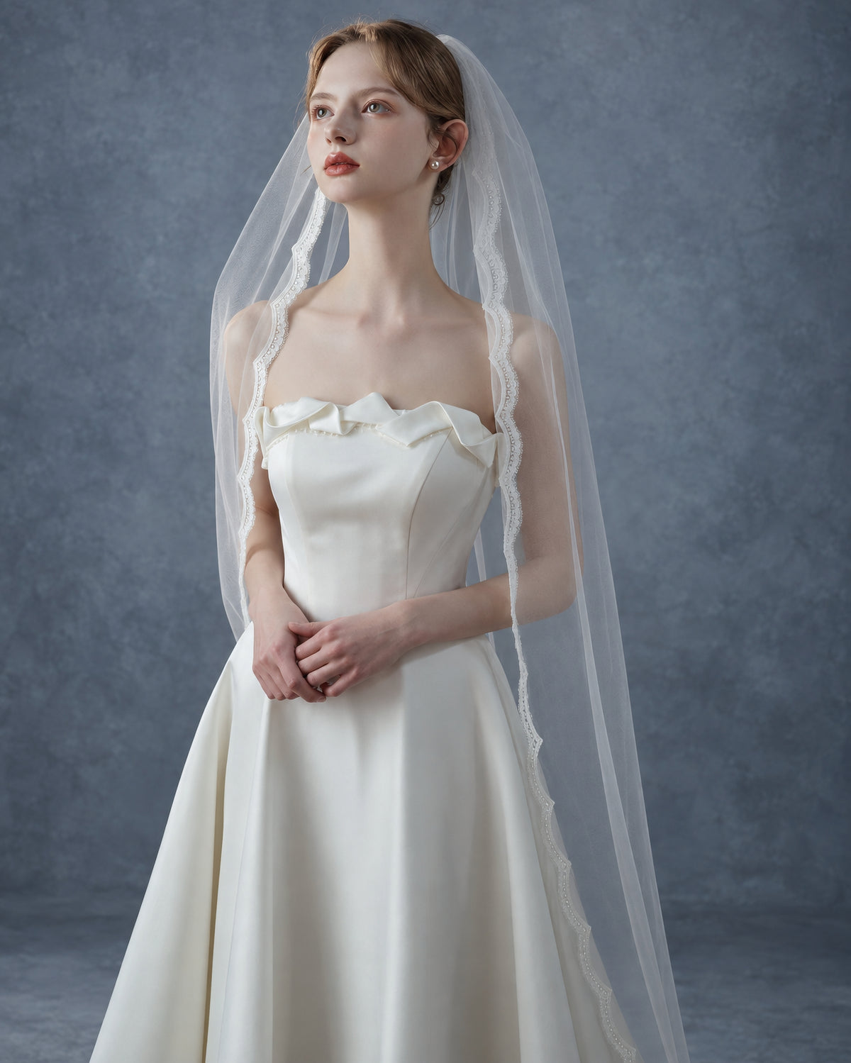 Chantilly Lace Edge Bridal Veil
