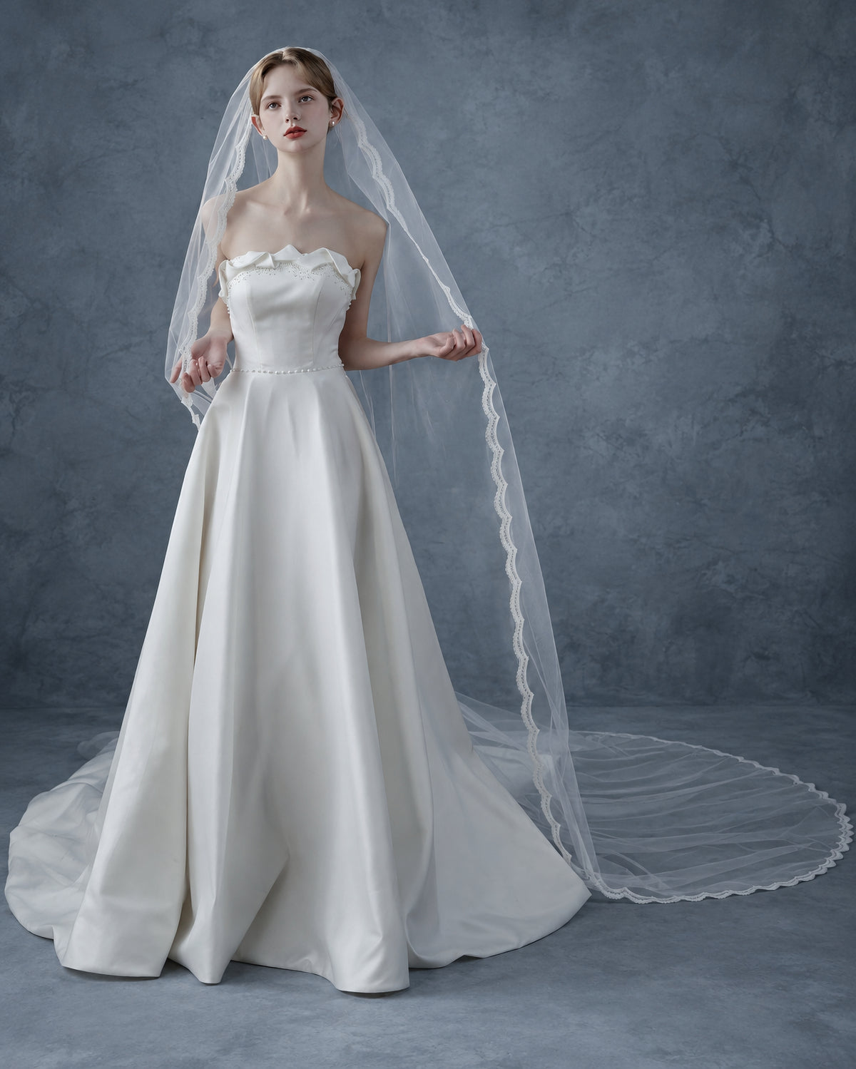 Chantilly Lace Edge Bridal Veil