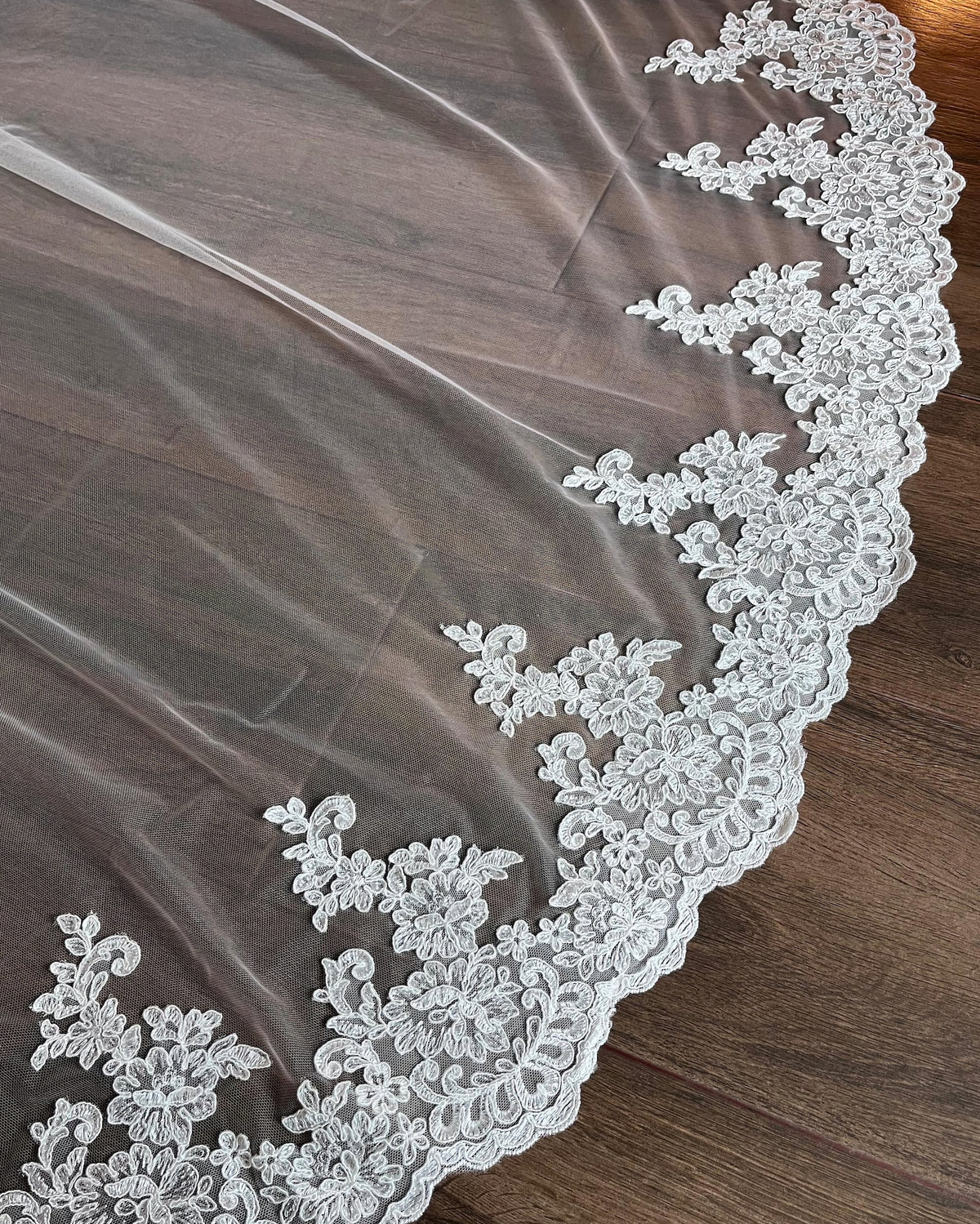 Lace Wedding Blusher Veil