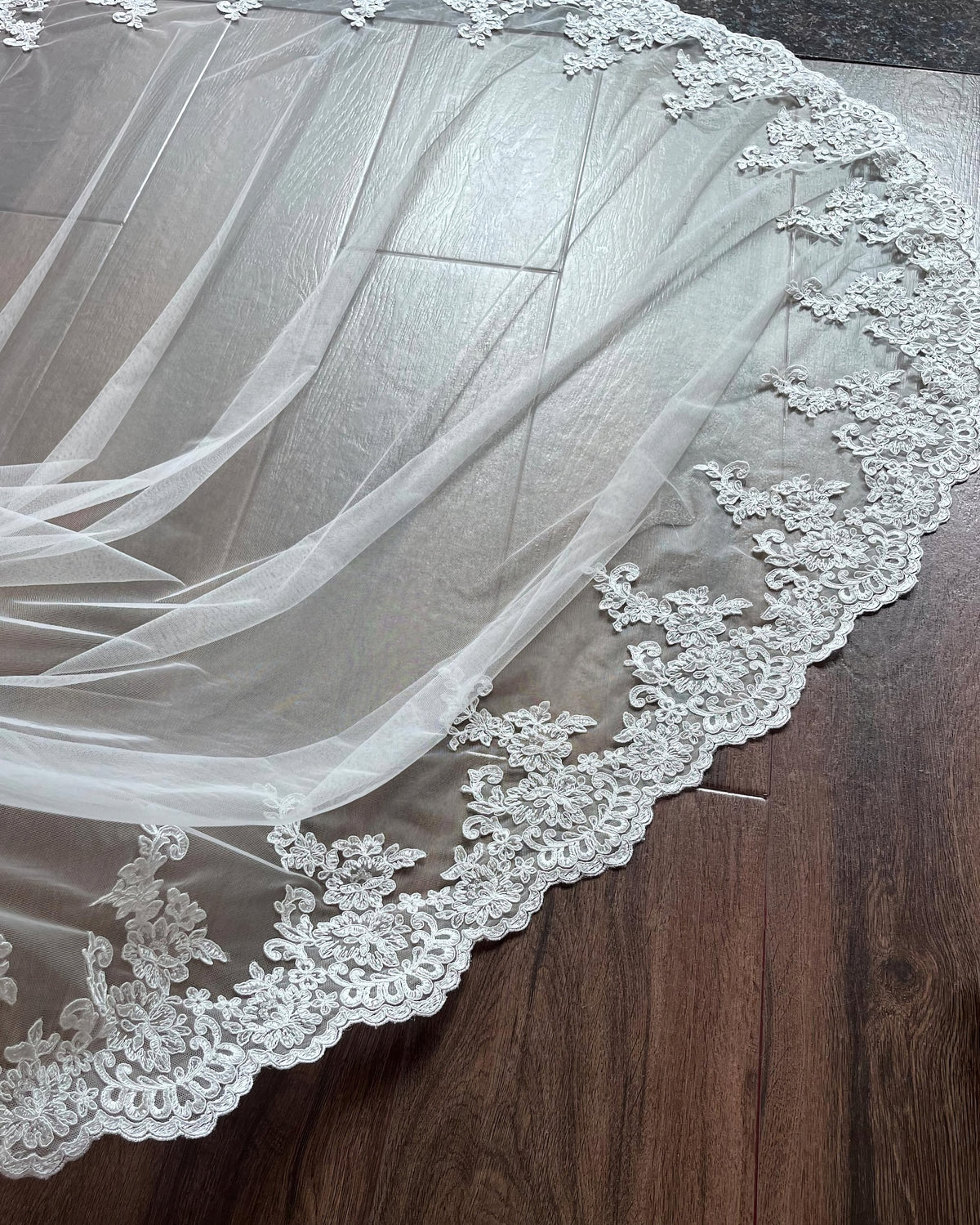 Lace Wedding Blusher Veil