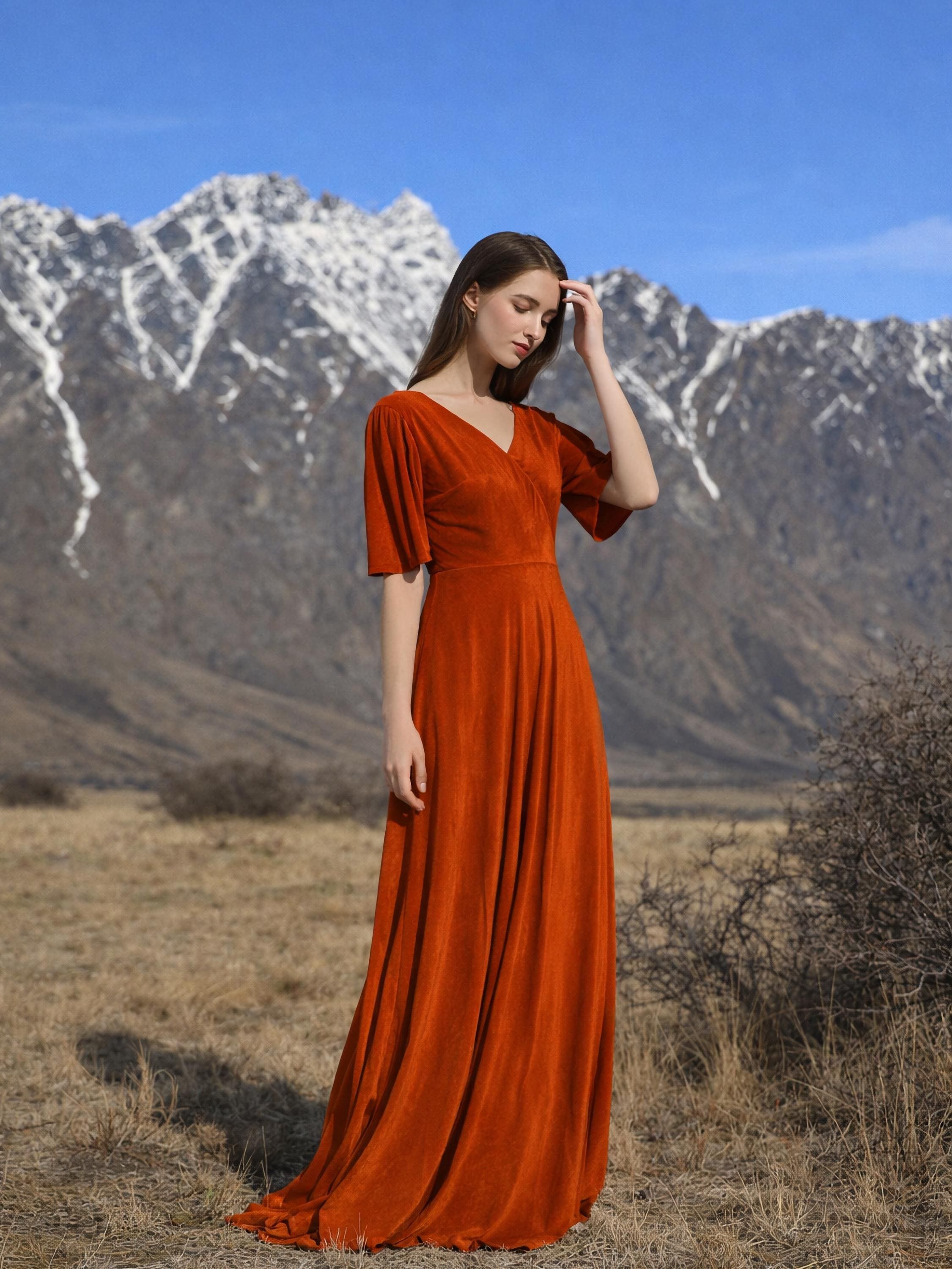 Iris Velvet Dress