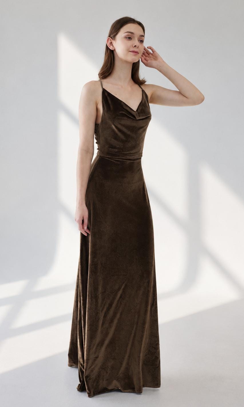 Lisianthus Velvet Dress
