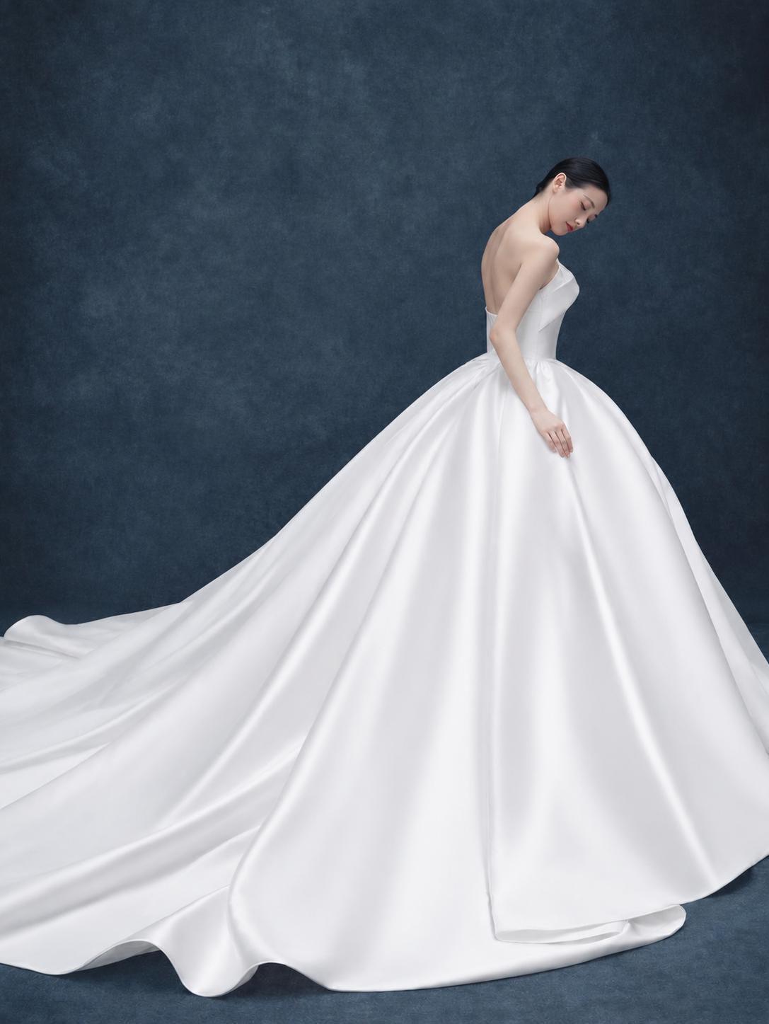 Satin Ball Gown Wedding Dress