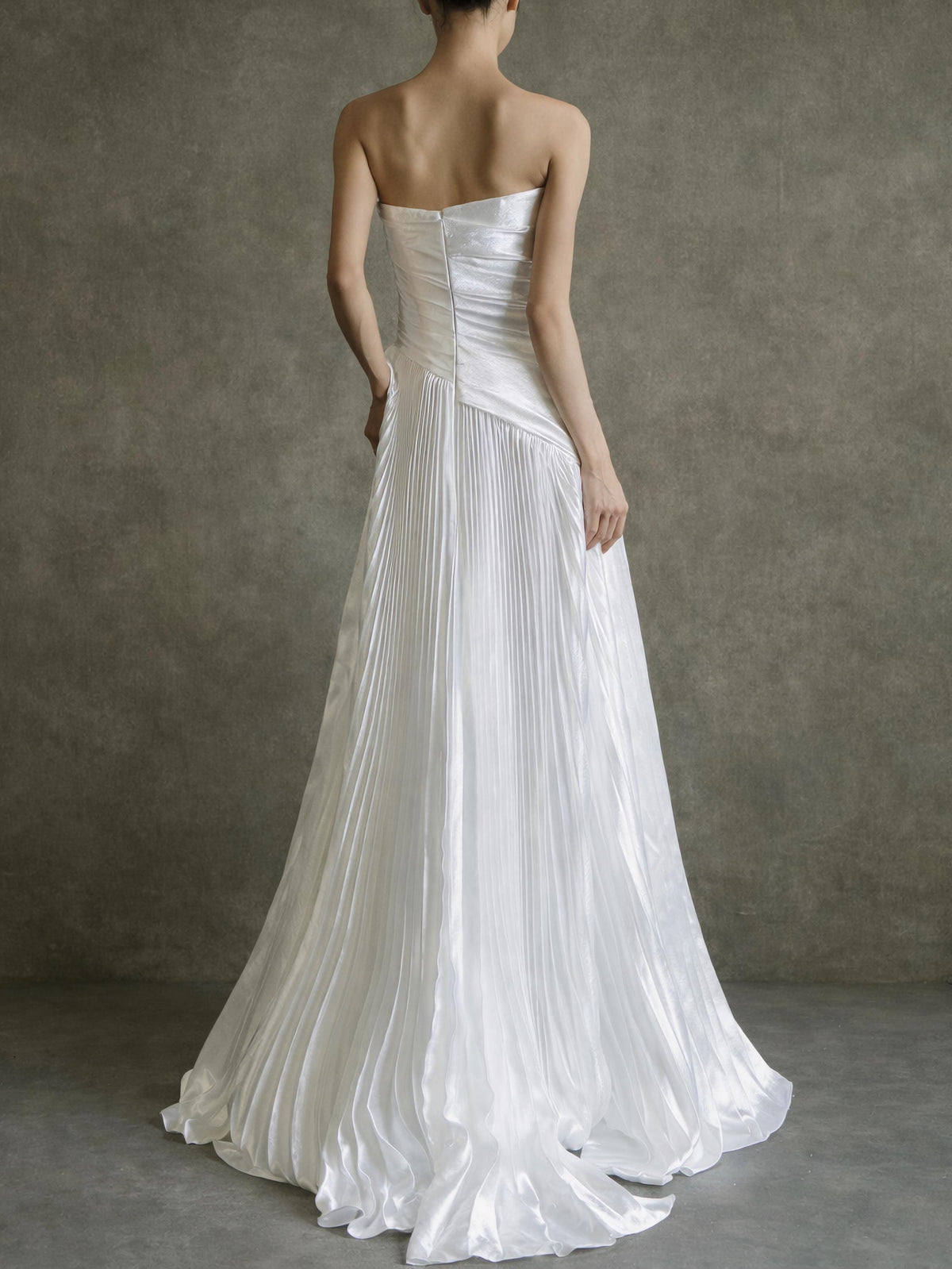 Strapless Wedding Elopement Dress